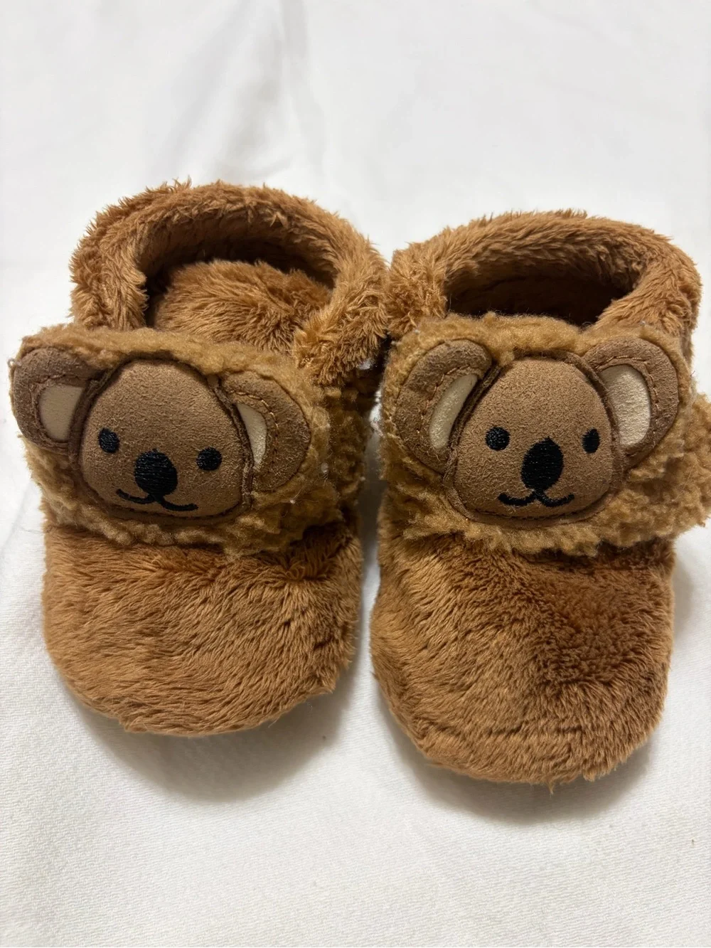 Ugg Cozy Bear Plush Baby Slippers - Brown